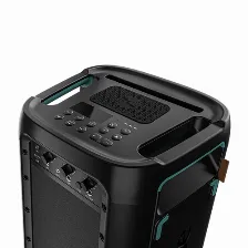 Bocina Hisense Partyrocker One Hp100 2.0, 3.5 Mm, Bt, Inalámbrico Y Alámbrico, Universal, Negro, Verde